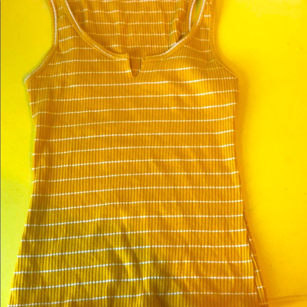 Yellow striped shirt